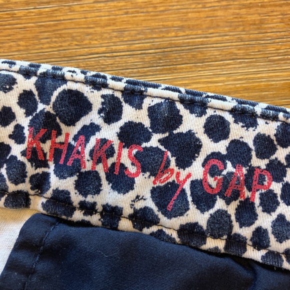 GAP size 4 black and white snakeskin print super skinny cropped khaki pant - Picture 5 of 6